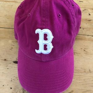 Magenta Boston Red Sox hat